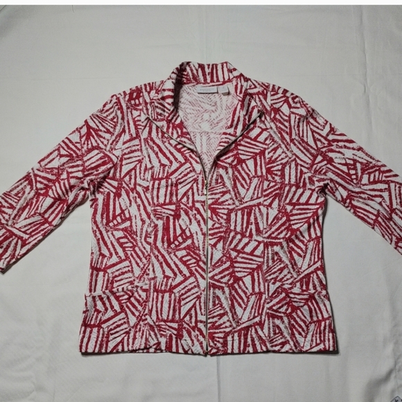 CHICO'S Weekends Zip Jacket - Picture 3 of 8